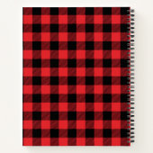 Patroon voor controle op rode flanelbuffels | Jouw Notitieboek (Achterkant)