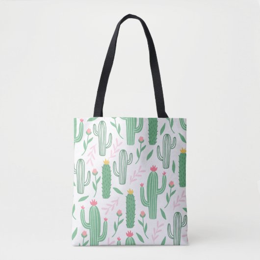 Patroon voor Cute Cactus Tote Bag (Voorkant)