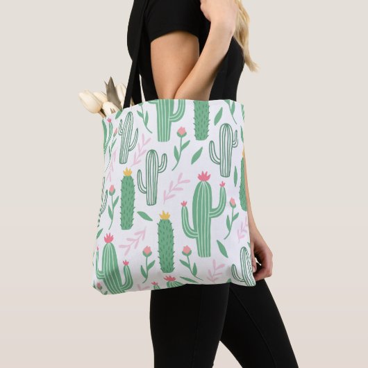 Patroon voor Cute Cactus Tote Bag (Dichtbij)