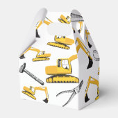 Patroon voor de constructie van graafmachines en g bedankdoosjes (Achterkant)