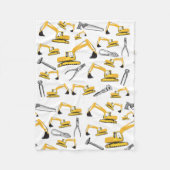 Patroon voor de constructie van graafmachines en g fleece deken (Voorkant)