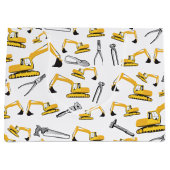 Patroon voor de constructie van graafmachines en g groot cadeauzakje (Voorkant)