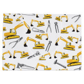 Patroon voor de constructie van graafmachines en g groot cadeauzakje (Achterkant)