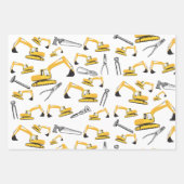 Patroon voor de constructie van graafmachines en g inpakpapier vel (Voorkant 3)