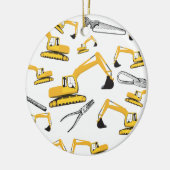 Patroon voor de constructie van graafmachines en g keramisch ornament (Links)