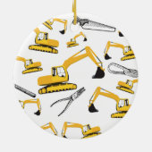 Patroon voor de constructie van graafmachines en g keramisch ornament (Achterkant)