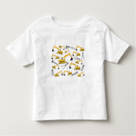 Patroon voor de constructie van graafmachines en g kinder shirts