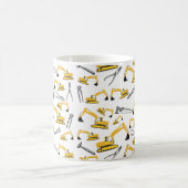 Patroon voor de constructie van graafmachines en g koffiemok (Center)