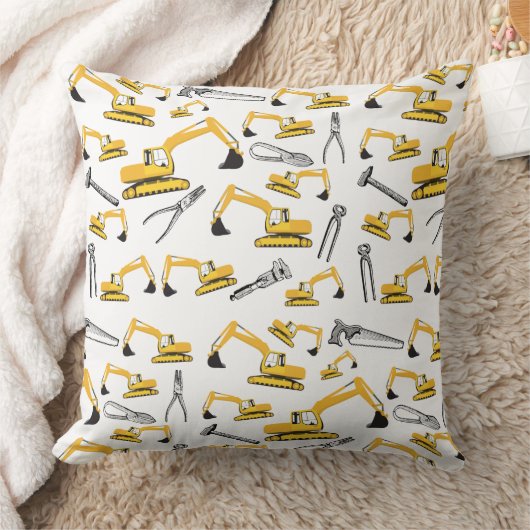 Patroon voor de constructie van graafmachines en g kussen (Deken)