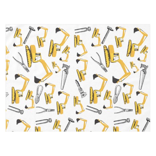 Patroon voor de constructie van graafmachines en g tafelkleed (Voorkant (Horizontaal))