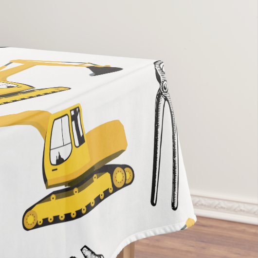 Patroon voor de constructie van graafmachines en g tafelkleed (Voorbeeld)