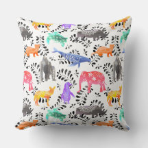 Patroon voor de Waterverf van bedreigde dieren