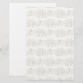 Patroon voor decoratieve schalen briefpapier (Voorkant / Achterkant)