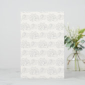 Patroon voor decoratieve schalen briefpapier (Staand voorkant)