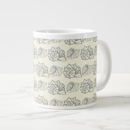 Patroon voor decoratieve schalen grote koffiekop (Voorkant rechts)