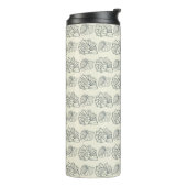 Patroon voor decoratieve schalen thermosbeker (Gedraaid links)