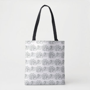 Patroon voor decoratieve schalen tote bag