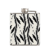 Patroon voor decoratieve zwarte wijnstokken heupfles (Achterkant)