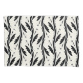 Patroon voor decoratieve zwarte wijnstokken kussensloop (Voorkant)