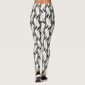 Patroon voor decoratieve zwarte wijnstokken leggings (Achterkant)