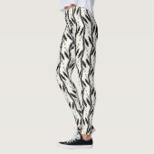 Patroon voor decoratieve zwarte wijnstokken leggings (Links)