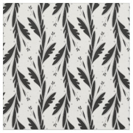 Patroon voor decoratieve zwarte wijnstokken stof