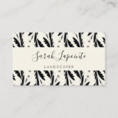 Patroon voor decoratieve zwarte wijnstokken visitekaartje (Voorkant)