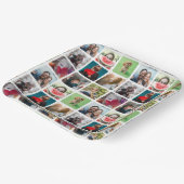 Patroon voor fotocollage als feestherinnering papieren bordje (Gebogen)