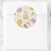 Patroon voor fouten ronde sticker (Tas)