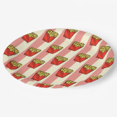 Patroon voor Franse veerboten Papieren Bordje (Gekanteld)