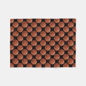 Patroon voor gebilderd basketbal fleece deken (Voorkant (Horizontaal))