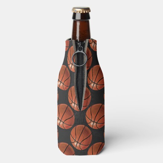 Patroon voor gebilderd basketbal flesjeskoeler (Fles Achterkant)