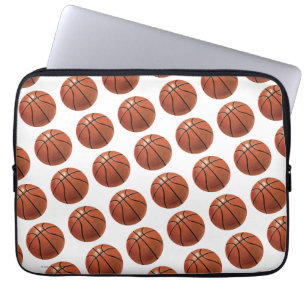 Patroon voor gebilderd basketbal laptop sleeve
