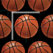 Patroon voor gebilderd basketbal stof (Delen)