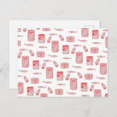 Patroon voor geblindeerde vis briefkaart (Voorkant / Achterkant)