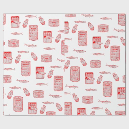 Patroon voor geblindeerde vis cadeaupapier (Zoom)