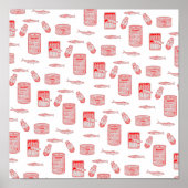 Patroon voor geblindeerde vis poster (Voorkant)