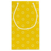 Patroon voor geel ananasappel klein cadeauzakje (Achterkant)