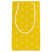 Patroon voor geel ananasappel klein cadeauzakje (Voorkant)