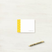 Patroon voor geel ananasappel post-it® notes (Op bureau)