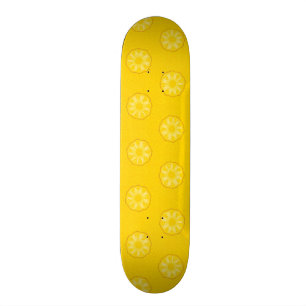 Patroon voor geel ananasappel skateboard