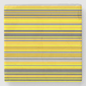 Patroon voor Geel en Grijs Stenen Onderzetter (Voorkant)