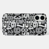 Patroon voor gefragmenteerde nummers Case-Mate iPhone case (Achterkant (horizontaal))