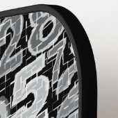 Patroon voor gefragmenteerde nummers pickleball paddle (Links Detail)