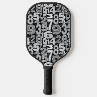 Patroon voor gefragmenteerde nummers pickleball paddle