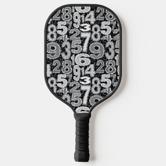 Patroon voor gefragmenteerde nummers pickleball paddle (Achterkant)