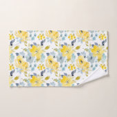 Patroon voor gele en blauwe Waterverf Bad Handdoek (Handdoek)