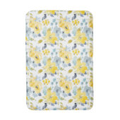 Patroon voor gele en blauwe Waterverf Badmat (Voorkant Verticaal)