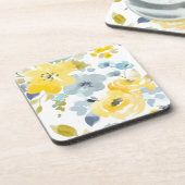 Patroon voor gele en blauwe Waterverf Bier Onderzetter (Linkerzijde)