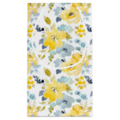 Patroon voor gele en blauwe Waterverf Klein Cadeauzakje (Achterkant)